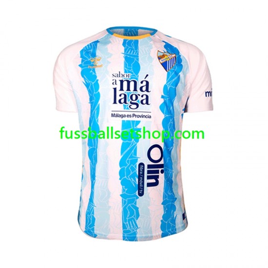 Günstige Fußball Trikotsatz Málaga CF Herren Heimtrikot 2024-2025 Kurzarm