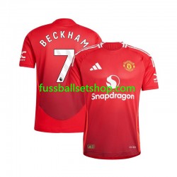 Günstige Fußball Trikotsatz Manchester United Beckham 7 Herren Heimtrikot 2024-2025 Kurzarm