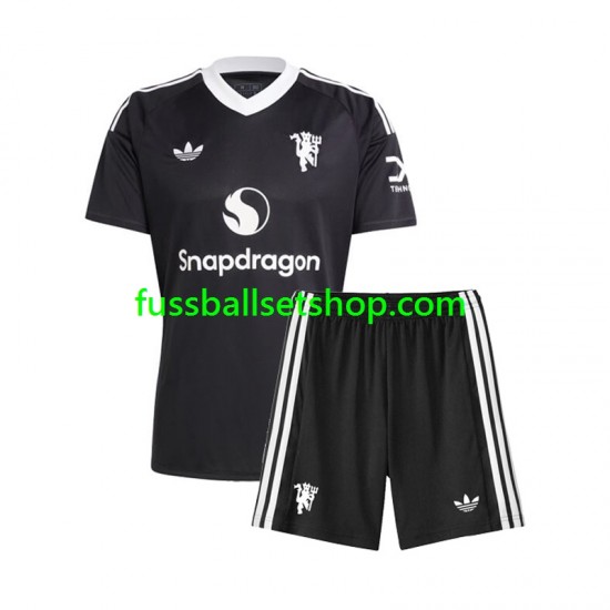 Günstige Fußball Trikotsatz Manchester United Torwart Kinder Ausweichtrikot 2024-2025 Kurzarm