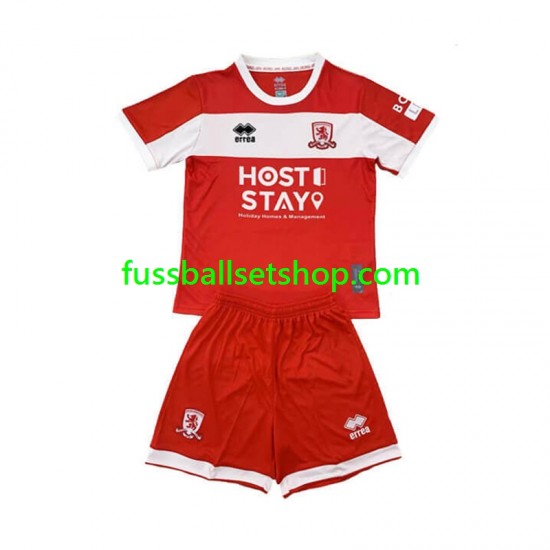 Günstige Fußball Trikotsatz Middlesbrough Kinder Heimtrikot 2024-2025 Kurzarm