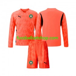 Günstige Fußball Trikotsatz Marokko Torwart Kinder Heimtrikot 2024 Langarm