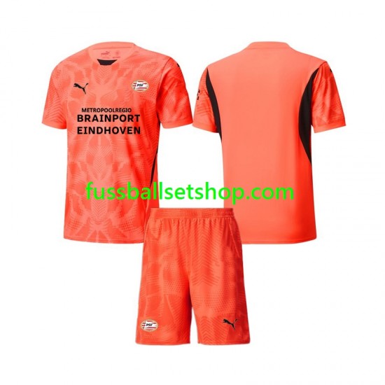 Günstige Fußball Trikotsatz PSV Eindhoven Torwart Kinder Heimtrikot 2024-2025 Kurzarm