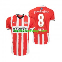 Günstige Fußball Trikotsatz PSV Eindhoven Sergino Dest 8 Herren Heimtrikot 2024-2025 Kurzarm