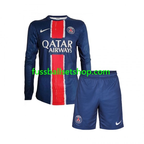 Günstige Fußball Trikotsatz Paris Saint-Germain Kinder Heimtrikot 2024-2025 Langarm