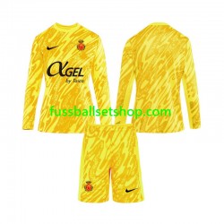 Günstige Fußball Trikotsatz RCD Mallorca Torwart Kinder Ausweichtrikot 2024-2025 Langarm