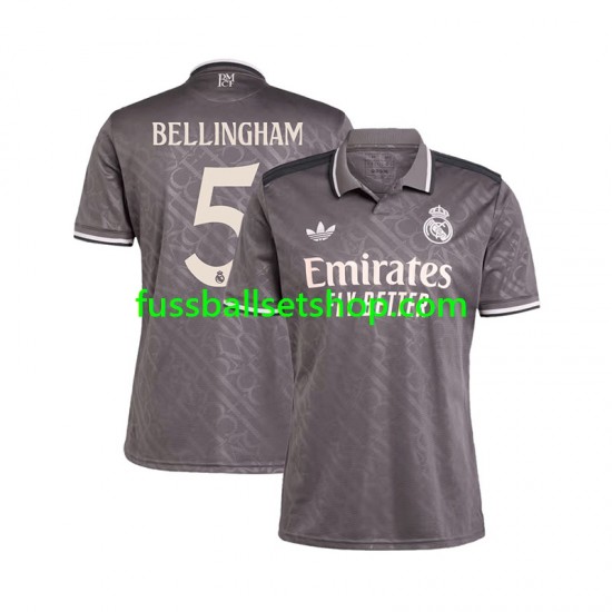 Günstige Fußball Trikotsatz Real Madrid BELLINGHAM 5 Herren Ausweichtrikot 2024-2025 Kurzarm