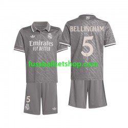 Günstige Fußball Trikotsatz Real Madrid Bellingham 5 Kinder Ausweichtrikot 2024-2025 Kurzarm