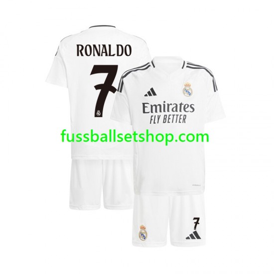 Günstige Fußball Trikotsatz Real Madrid Cristiano Ronaldo 7 Kinder Heimtrikot 2024-2025 Kurzarm