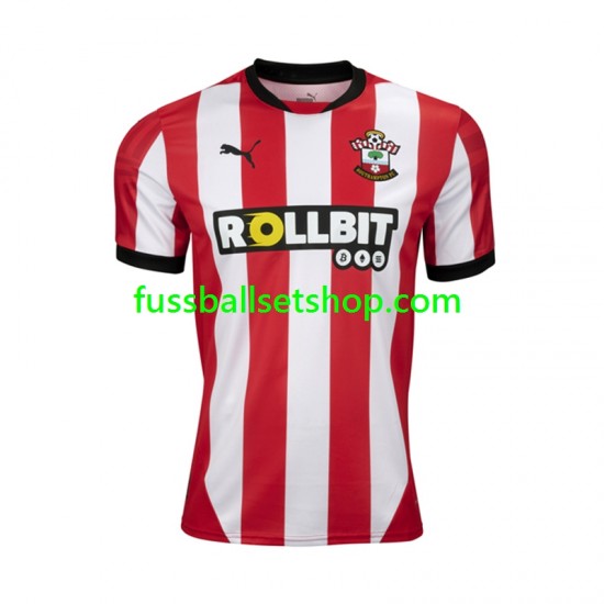 Günstige Fußball Trikotsatz Southampton Herren Heimtrikot 2024-2025 Kurzarm