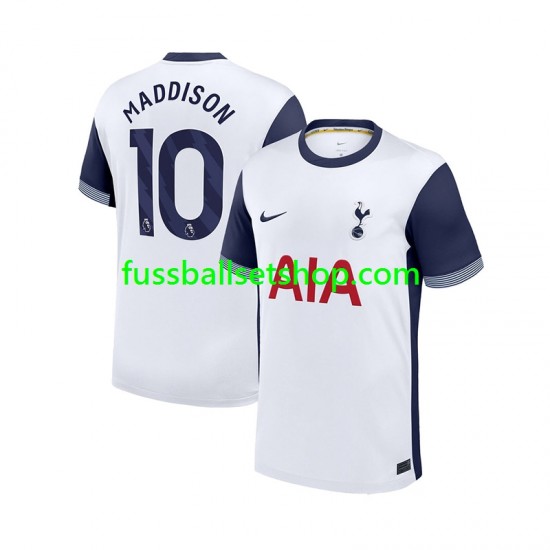 Günstige Fußball Trikotsatz Tottenham Hotspur James Maddison 10 Herren Heimtrikot 2024-2025 Kurzarm