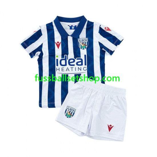 Günstige Fußball Trikotsatz West Bromwich Albion Kinder Heimtrikot 2024-2025 Kurzarm