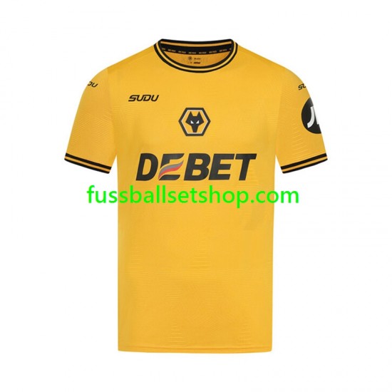 Günstige Fußball Trikotsatz Wolverhampton Wanderers Herren Heimtrikot 2024-2025 Kurzarm