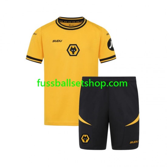 Günstige Fußball Trikotsatz Wolverhampton Wanderers Kinder Heimtrikot 2024-2025 Kurzarm