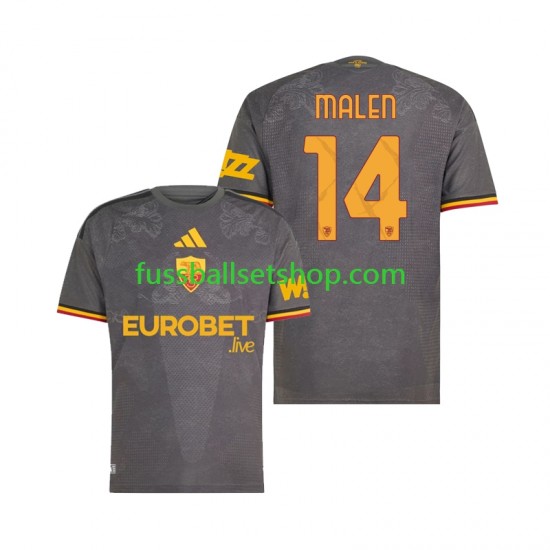 Günstige Fußball Trikotsatz AS Rom Donyell Malen 14 Herren Ausweichtrikot 2026-2027 Kurzarm