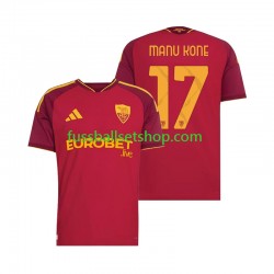 Günstige Fußball Trikotsatz AS Rom Manu Kone 17 Herren Heimtrikot 2026-2027 Kurzarm