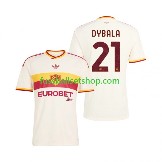 Günstige Fußball Trikotsatz AS Rom Paulo Dybala 21 Herren Auswärtstrikot 2026-2027 Kurzarm Günstige Fußball Trikotsatz AS Rom Paulo Dybala 21 Herren Auswärtstrikot 2026-2027 Kurzarm