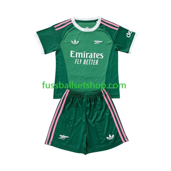 Günstige Fußball Trikotsatz Arsenal Torwart Kinder Ausweichtrikot 2026-2027 Kurzarm