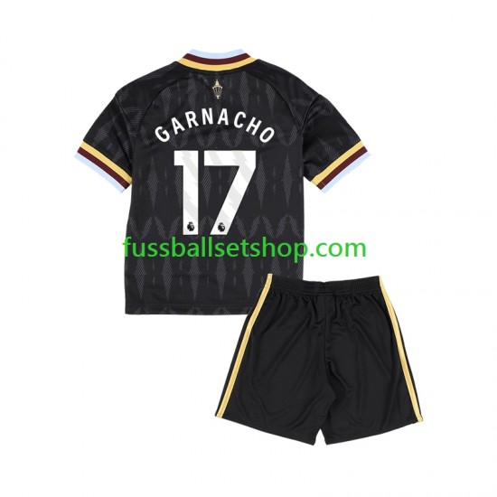 Günstige Fußball Trikotsatz Aston Villa Alejandro Garnacho 17 Kinder Auswärtstrikot 2026-2027 Kurzarm Günstige Fußball Trikotsatz Aston Villa Alejandro Garnacho 17 Kinder Auswärtstrikot 2026-2027 Kurzarm