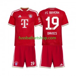 Günstige Fußball Trikotsatz FC Bayern München Alphonso Davies 19 Kinder Heimtrikot 2026-2027 Kurzarm
