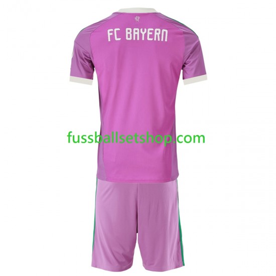 Günstige Fußball Trikotsatz FC Bayern München Torwart Kinder Ausweichtrikot 2026-2027 Kurzarm