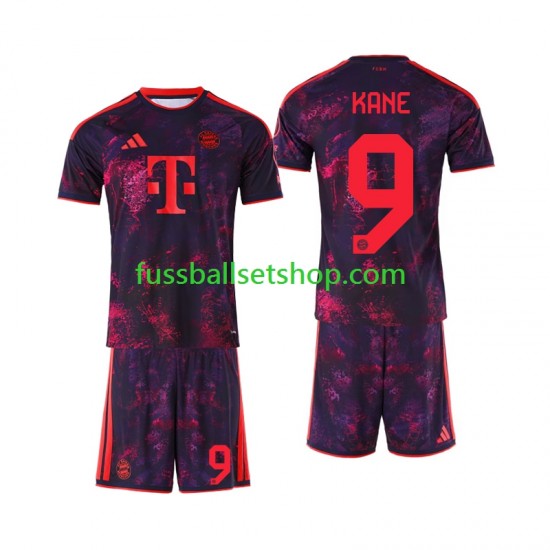 Günstige Fußball Trikotsatz FC Bayern München Harry Kane 9 Kinder Ausweichtrikot 2026-2027 Kurzarm
