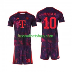 Günstige Fußball Trikotsatz FC Bayern München Jamal Musiala 10 Kinder Ausweichtrikot 2026-2027 Kurzarm