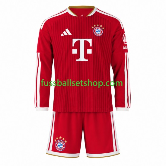 Günstige Fußball Trikotsatz FC Bayern München  Kinder Heimtrikot 2026-2027 Langarm