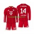 Günstige Fußball Trikotsatz FC Bayern München Luis Diaz 14 Kinder Heimtrikot 2026-2027 Langarm