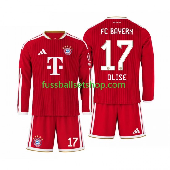 Günstige Fußball Trikotsatz FC Bayern München Michael Olise 17 Kinder Heimtrikot 2026-2027 Langarm Günstige Fußball Trikotsatz FC Bayern München Michael Olise 17 Kinder Heimtrikot 2026-2027 Langarm