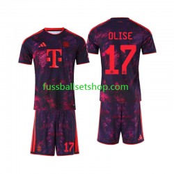Günstige Fußball Trikotsatz FC Bayern München Michael Olise 17 Kinder Ausweichtrikot 2026-2027 Kurzarm