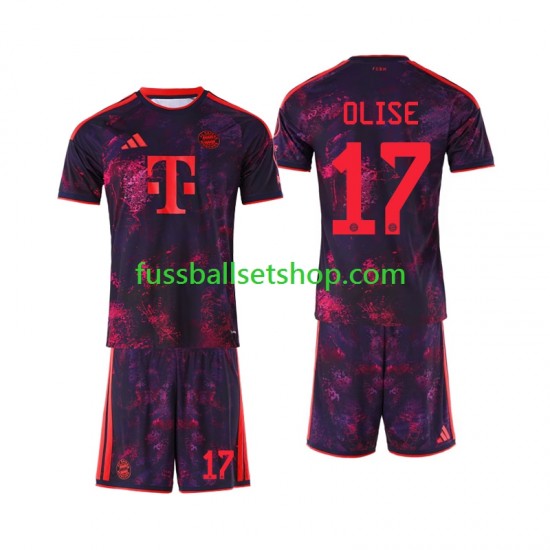 Günstige Fußball Trikotsatz FC Bayern München Michael Olise 17 Kinder Ausweichtrikot 2026-2027 Kurzarm Günstige Fußball Trikotsatz FC Bayern München Michael Olise 17 Kinder Ausweichtrikot 2026-2027 Kurzarm