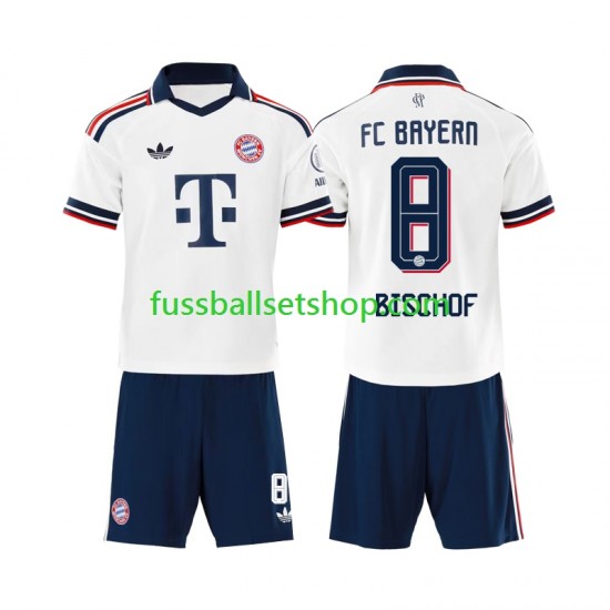 Günstige Fußball Trikotsatz FC Bayern München Tom Bischof 8 Kinder Auswärtstrikot 2026-2027 Kurzarm Günstige Fußball Trikotsatz FC Bayern München Tom Bischof 8 Kinder Auswärtstrikot 2026-2027 Kurzarm