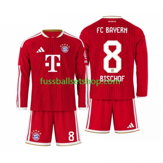 Günstige Fußball Trikotsatz FC Bayern München Tom Bischof 8 Kinder Heimtrikot 2026-2027 Langarm Günstige Fußball Trikotsatz FC Bayern München Tom Bischof 8 Kinder Heimtrikot 2026-2027 Langarm