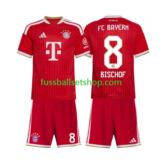 Günstige Fußball Trikotsatz FC Bayern München Tom Bischof 8 Kinder Heimtrikot 2026-2027 Kurzarm
