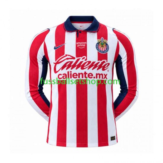 Günstige Fußball Trikotsatz Deportivo Guadalajara Herren Heimtrikot 2026-2027 Langarm Günstige Fußball Trikotsatz Deportivo Guadalajara Herren Heimtrikot 2026-2027 Langarm
