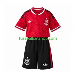 Günstige Fußball Trikotsatz CR Flamengo Kinder Ausweichtrikot 2026-2027 Kurzarm