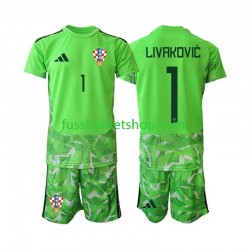Günstige Fußball Trikotsatz Kroatien Dominik Livakovic 25 Torwart Kinder Heimtrikot 2026-2027 Kurzarm