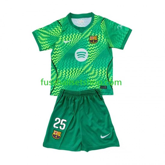 Günstige Fußball Trikotsatz FC Barcelona Dominik Livakovic 25 Torwart Kinder Heimtrikot 2026-2027 Kurzarm