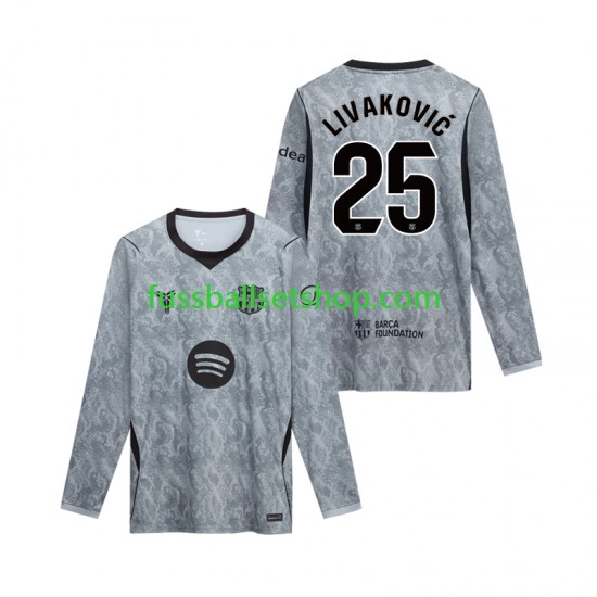Günstige Fußball Trikotsatz FC Barcelona Dominik Livakovic 25 Torwart Herren Auswärtstrikot 2026-2027 Langarm Günstige Fußball Trikotsatz FC Barcelona Dominik Livakovic 25 Torwart Herren Auswärtstrikot 2026-2027 Langarm
