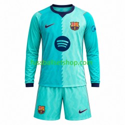 Günstige Fußball Trikotsatz FC Barcelona  Kinder Ausweichtrikot 2026-2027 Langarm