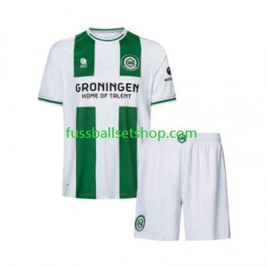 Günstige Fußball Trikotsatz Groningen Kinder Heimtrikot 2026-2027 Kurzarm Günstige Fußball Trikotsatz Groningen Kinder Heimtrikot 2026-2027 Kurzarm