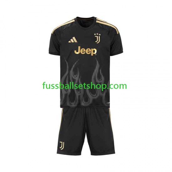 Günstige Fußball Trikotsatz Juventus Turin Kinder Ausweichtrikot 2026-2027 Kurzarm