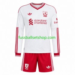 Günstige Fußball Trikotsatz Liverpool  Kinder Auswärtstrikot 2026-2027 Langarm