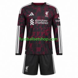 Günstige Fußball Trikotsatz Liverpool Kinder Ausweichtrikot 2026-2027 Langarm