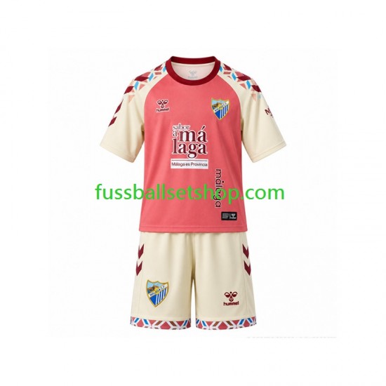 Günstige Fußball Trikotsatz Málaga CF Kinder Auswärtstrikot 2026-2027 Kurzarm