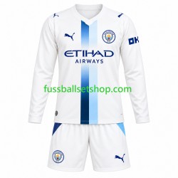Günstige Fußball Trikotsatz Manchester City  Kinder Ausweichtrikot 2026-2027 Langarm