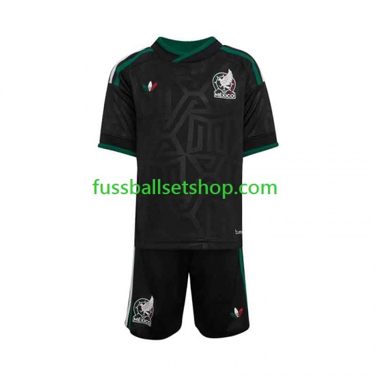 Günstige Fußball Trikotsatz Mexiko Kinder Ausweichtrikot 2026 Kurzarm