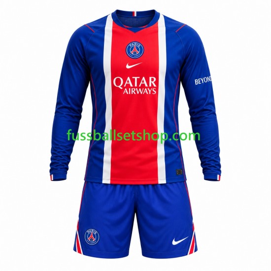 Günstige Fußball Trikotsatz Paris Saint-Germain  Kinder Heimtrikot 2026-2027 Langarm