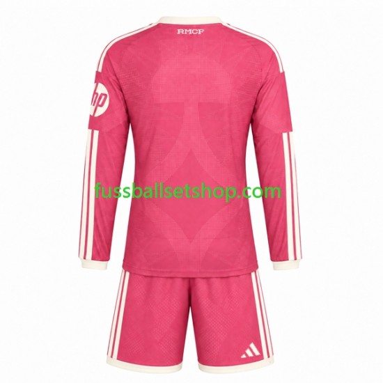 Günstige Fußball Trikotsatz Real Madrid Kinder Ausweichtrikot 2026-2027 Langarm