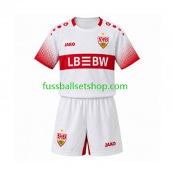 Günstige Fußball Trikotsatz VfB Stuttgart Kinder Auswärtstrikot 2026-2027 Kurzarm